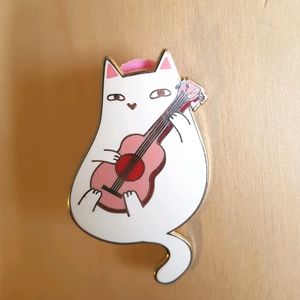 Ukulele cat pin